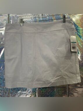 White Stretch Mini Skort - Classic Clean Look